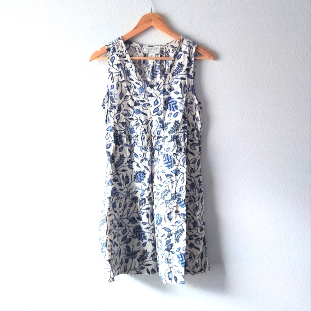 Rachel Zoe Blue and White Floral Mini Dress